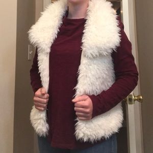 Faux fur vest